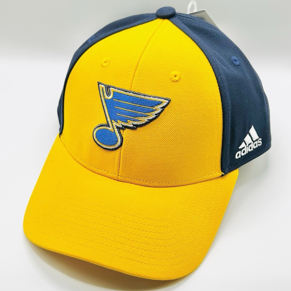St. Louis Blues Adidas 2-Tone Hat Cap Adjustable Strapback Yellow NHL Hockey